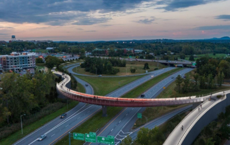 Walk-Bike Bridge over I-89